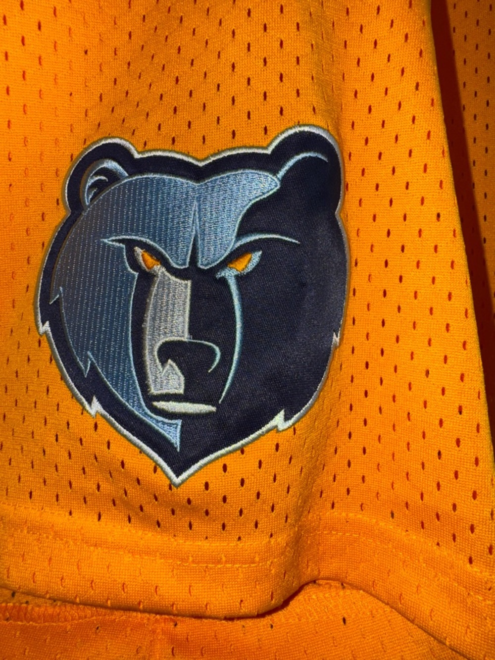 Mitchell & Ness Memphis Grizzlies Gold Mesh Button Jersey XXL - Picture 3 of 6